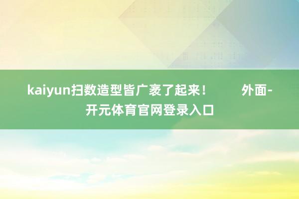 kaiyun扫数造型皆广袤了起来！        外面-开元体育官网登录入口