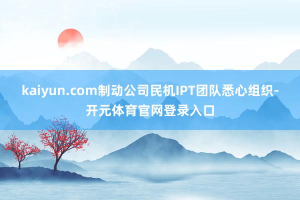 kaiyun.com制动公司民机IPT团队悉心组织-开元体育官网登录入口